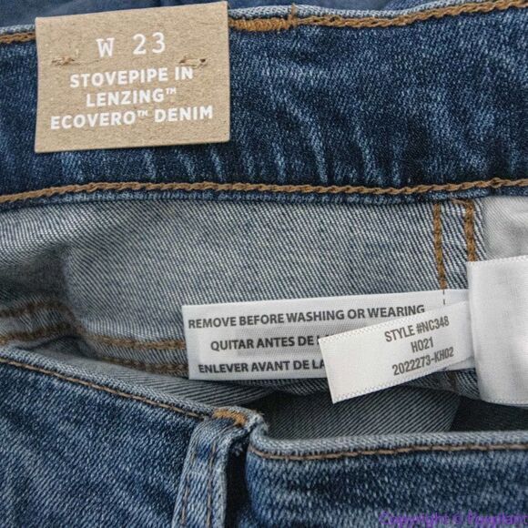 NEW Madewell Stovepipe Jeans in Dearham Wash, 23 - Picture 16 of 16